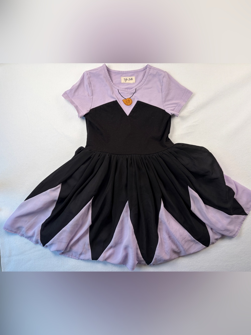 Taylor Joelle Little Mermaid Ursula Pearly Purple Dress Size 7